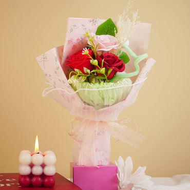 Handcrafted Artificial Rose Bouquet