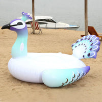 Peacock Pool Floats Inflatable Peacock Pool Float Large Ride On Pool Raft Lounger Island Beach Swimming Pool Party Decorations Pool Island for Adults Water Fun