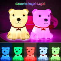 Cute Puppy Night Light Soft Silicone Lamp