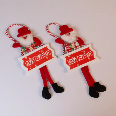Merry Christmas Hanging Santa Decoration