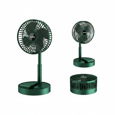 Foldable Rechargeable Desk Fan | Portable USB Cooling Fan for Home, Office & Travel