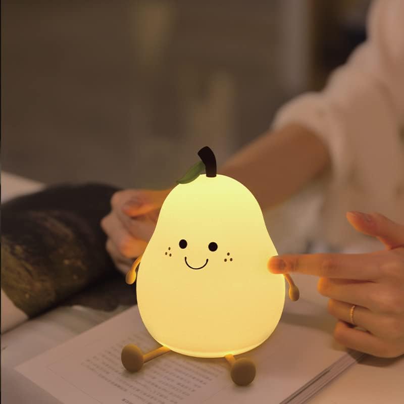 Cute Silicone Pear LED Night Lamp