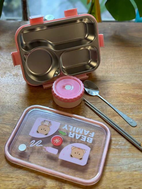 Personalized Bear Family Bento