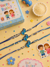 Tiny Feet Pearl Rakhi – Blue Edition | A Bond Beyond Words