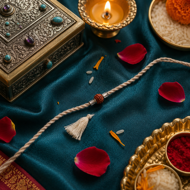 Premium Rudraksha Rakhi for Brother