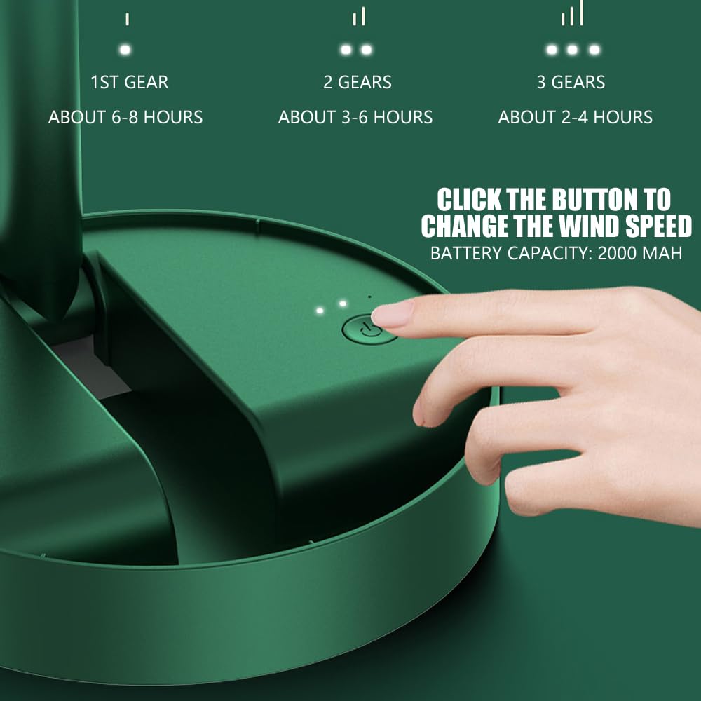 Foldable Rechargeable Desk Fan | Portable USB Cooling Fan for Home, Office & Travel