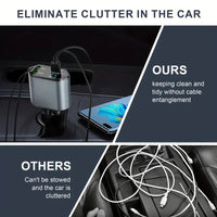 PowerGlide Car Charger 4 in 1 [2025 Ultra-Compact]