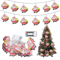 LED Christmas Santa Claus Fairy String Lights