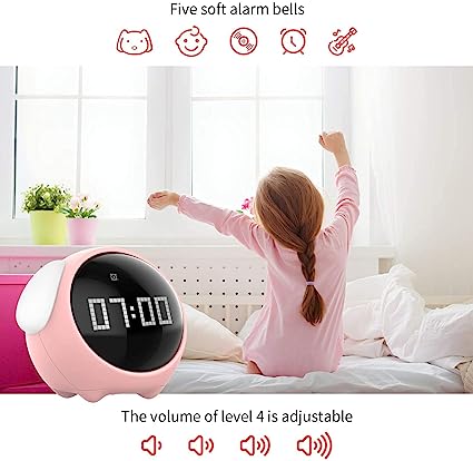 Emoji Alarm Clock Night Light Lamp IMAGE 3