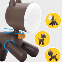 Cute Puppy Shape Lamp Animal LED Night Light Adjustable Brightness & Children's Eye Care Night light