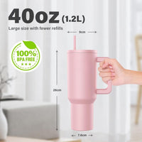 Stainless Steel Tumbler – Matte Finish |Sipper | Leak-Proof | With 2 Straw & Brush 1.2L