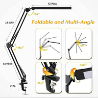 Adjustable LED Monitor Desk Lamp | USB Clamp Light