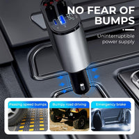 PowerGlide Car Charger 4 in 1 [2025 Ultra-Compact]