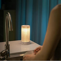 Pleated LED Table Lamp | 3 Light Modes