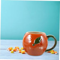 Cute Orange Shape Mug 3D Orange coffee and tea Mug for home and Office use, mugs, creative fruit-shaped ceramic cups