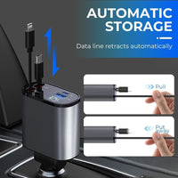 PowerGlide Car Charger 4 in 1 [2025 Ultra-Compact]