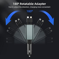 PowerGlide Car Charger 4 in 1 [2025 Ultra-Compact]