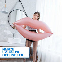 Lip Pool Floaties | Water Lounger Lip Shaped Inflatable Rest Float,Adult Lips Pool Floats Multipurpose Fun Smooth and Durable for Water Sports Beach