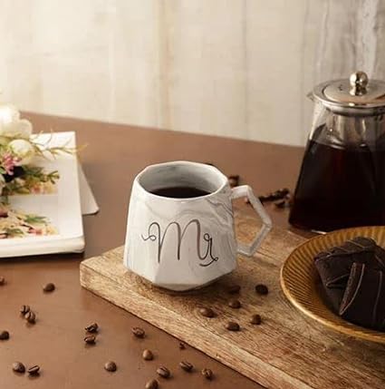 Mr. and Mrs. Ceramic Coffee Mugs Set