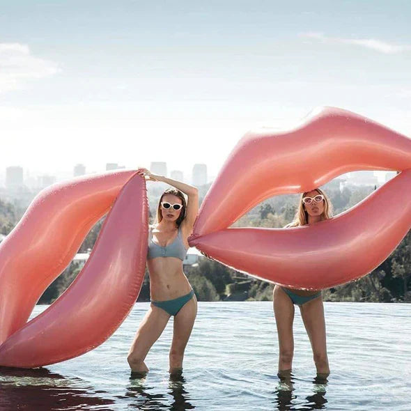 Lip Pool Floaties | Water Lounger Lip Shaped Inflatable Rest Float,Adult Lips Pool Floats Multipurpose Fun Smooth and Durable for Water Sports Beach