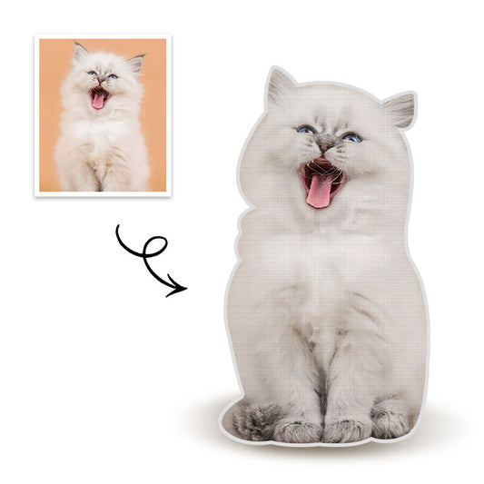 Customized Pet Full Body Photo Pillow 3D Portrait Pillow Cat Gift for Friend