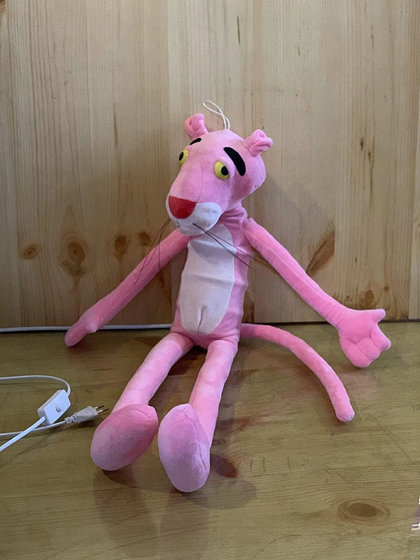 Pink Panther Soft Toy Hanging LED Night Lamp