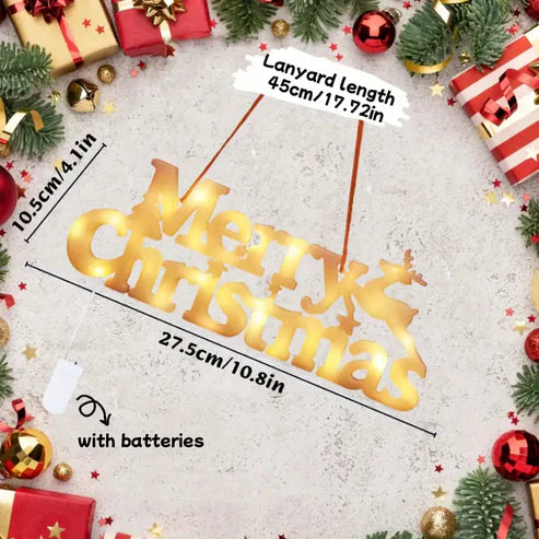 LED “Merry Christmas” Light Sign