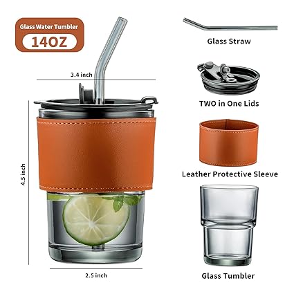 Glass Tumbler ( BUY 1 GET 1 FREE )