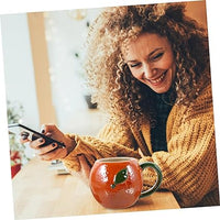 Cute Orange Shape Mug 3D Orange coffee and tea Mug for home and Office use, mugs, creative fruit-shaped ceramic cups