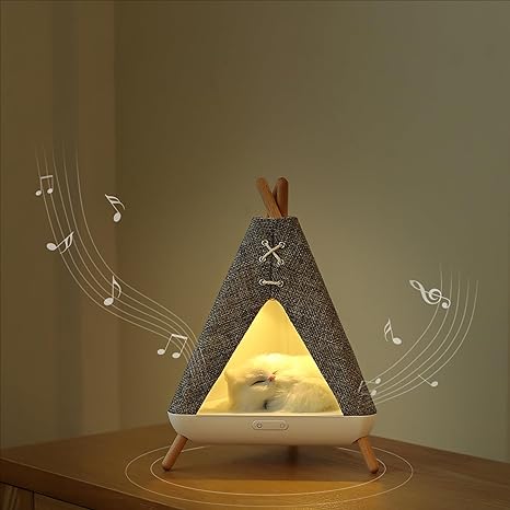 Cat Tent House Night Light & Speaker  image 3