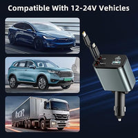 PowerGlide Car Charger 4 in 1 [2025 Ultra-Compact]