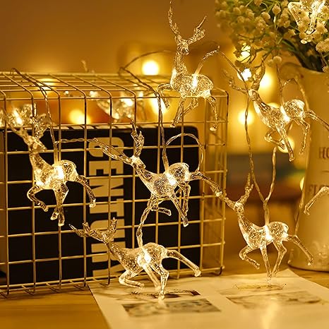 Diamond Fairy Deer Christmas String Lights