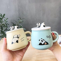 Cute Panda Mug with Lid Panda Mug 400ml