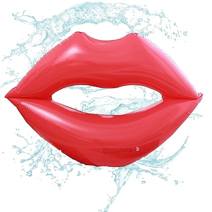 Lip Pool Floaties | Water Lounger Lip Shaped Inflatable Rest Float,Adult Lips Pool Floats Multipurpose Fun Smooth and Durable for Water Sports Beach