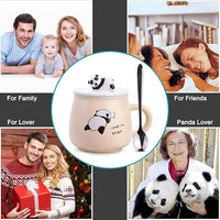 Cute Panda Mug with Lid Panda Mug 400ml