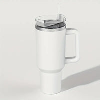 Stainless Steel Tumbler with Straw – Matte Finish & Insulated 1.2L