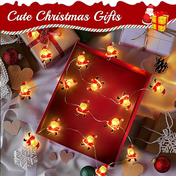 LED Christmas Santa Claus Fairy String Lights