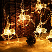 Diamond Fairy Deer Christmas String Lights