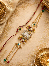 Traditional Indian craftsmanship with a luxurious touch  Rakhi .