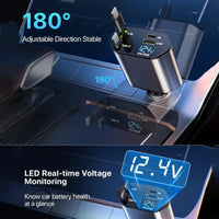 PowerGlide Car Charger 4 in 1 [2025 Ultra-Compact]