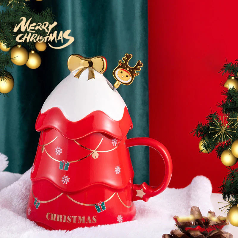 Christmas Coffee Bow Mug