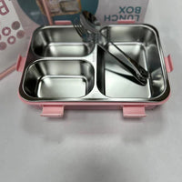 Personalized Stainless Steel Bento Lunch Box (3 Grid)