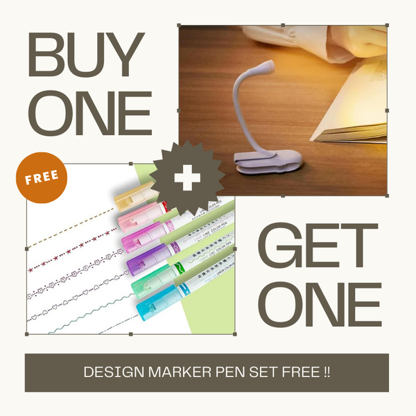 Reading Light Book Lamp for Book Reading ( Design Marker Pen Set FREE )