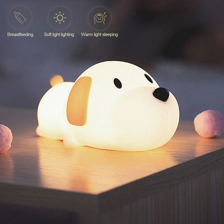 Cute Puppy Soft Silicone USB Rechargeable