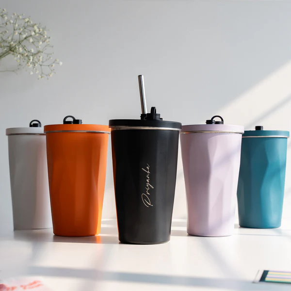 Personalized Insulated Geometric Sipper