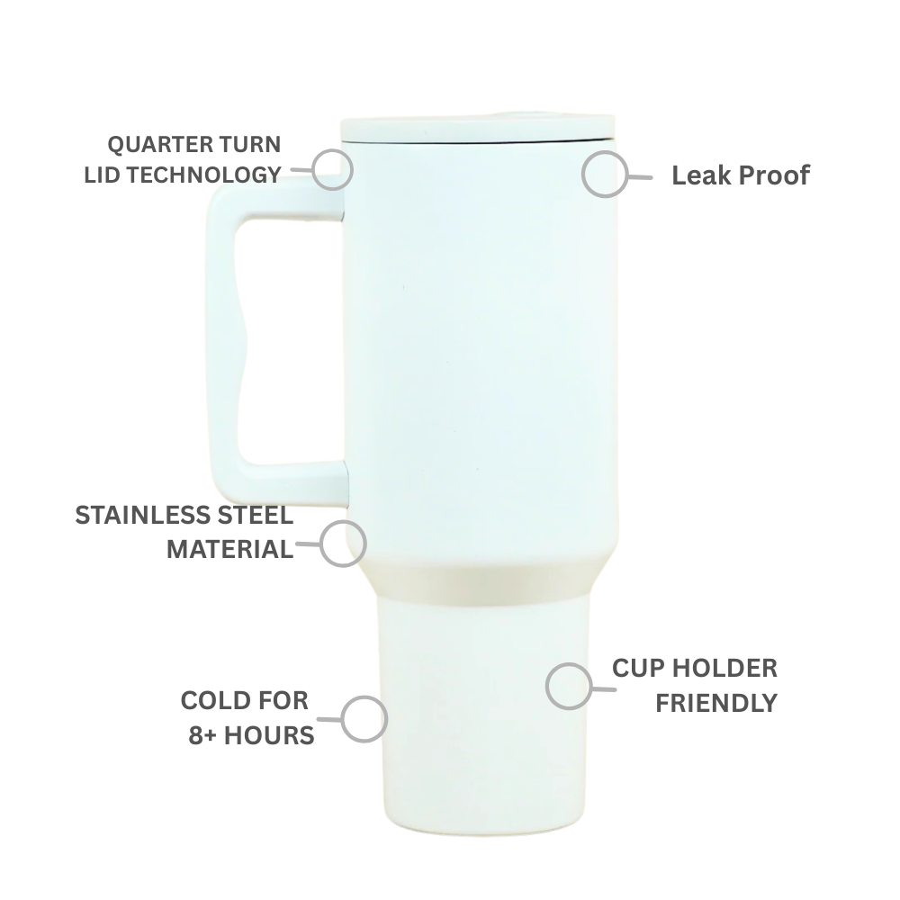 Pure Frost Minimal Tumbler (Classic White)