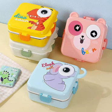 Personalized square stainless steel kids Bento Lunch Box