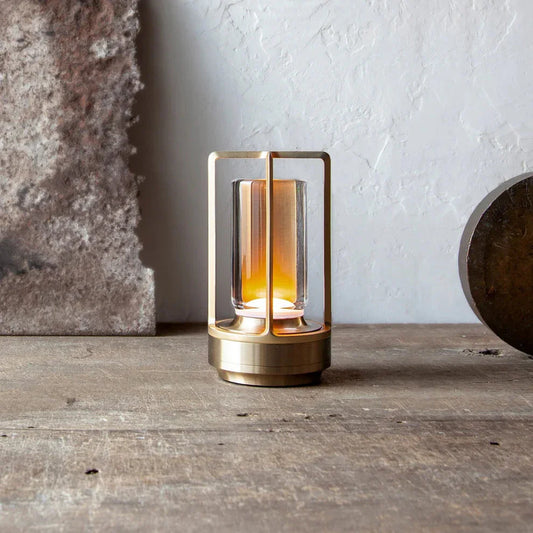 Modern Lantern Cordless Crystal Table