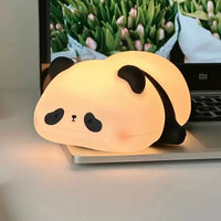 Kawaii Panda Led Silicone Night Light Lamp