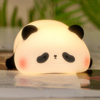 Kawaii Panda Led Silicone Night Light Lamp